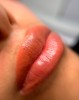 Resultado de micropigmentación de labios
